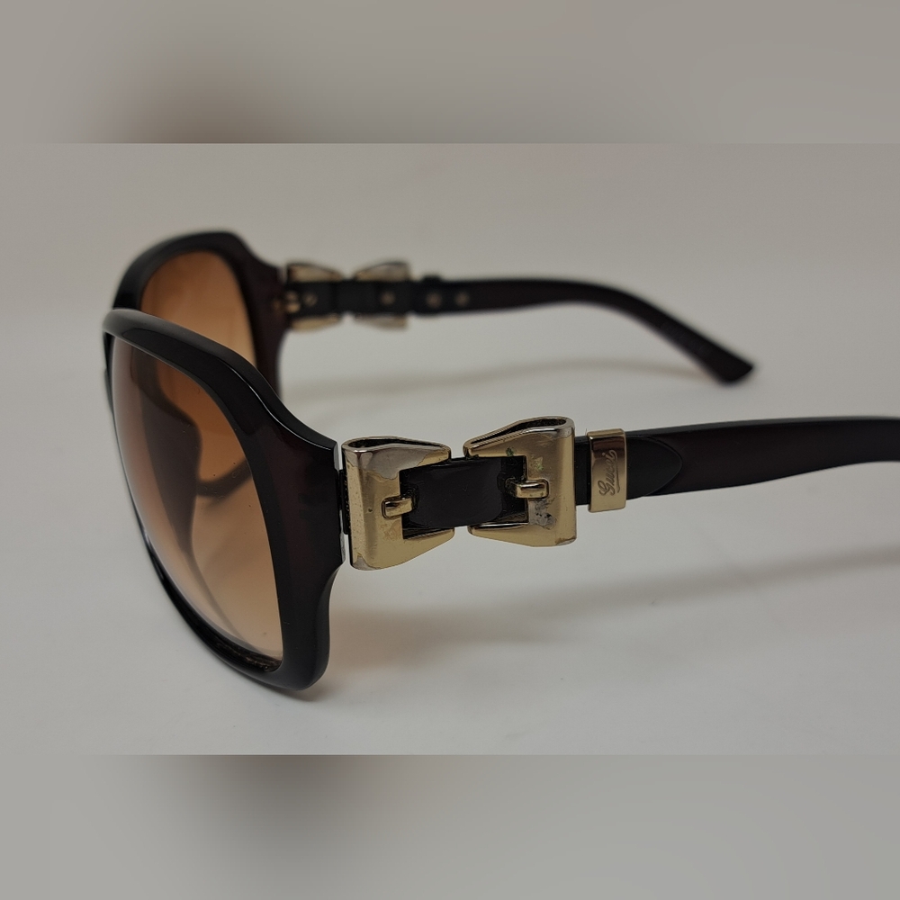 Gucci Women's Sunglasses Queen Bow Gold Brown Amber Gradient GG3006/S 59-15-120 - Picture 12 of 16